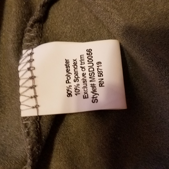 Sage Green 3/4 Sleeve Blouse with Lace Detail - Picture 6 of 8